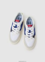 pantofi sport Kenton Master din piele băiat Pepe Jeans alb 6Z0R461526 - imagine 2