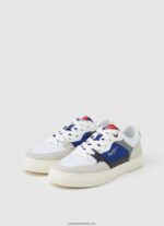 pantofi sport Kenton Master din piele băiat Pepe Jeans alb 6Z0R461526 - imagine 3