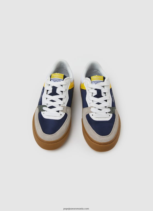 pantofi sport Kenton Master din piele băiat Pepe Jeans marina 6Z0R461527 - imagine 2