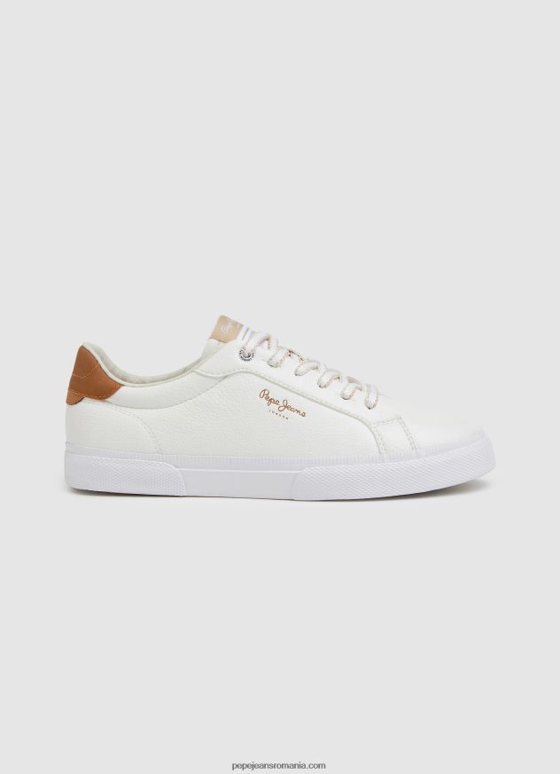 pantofi sport Kenton max clasici femei Pepe Jeans alb 6Z0R46583 - imagine 2