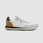 pantofi sport retro pentru bărbați bărbați Pepe Jeans alb 6Z0R461236