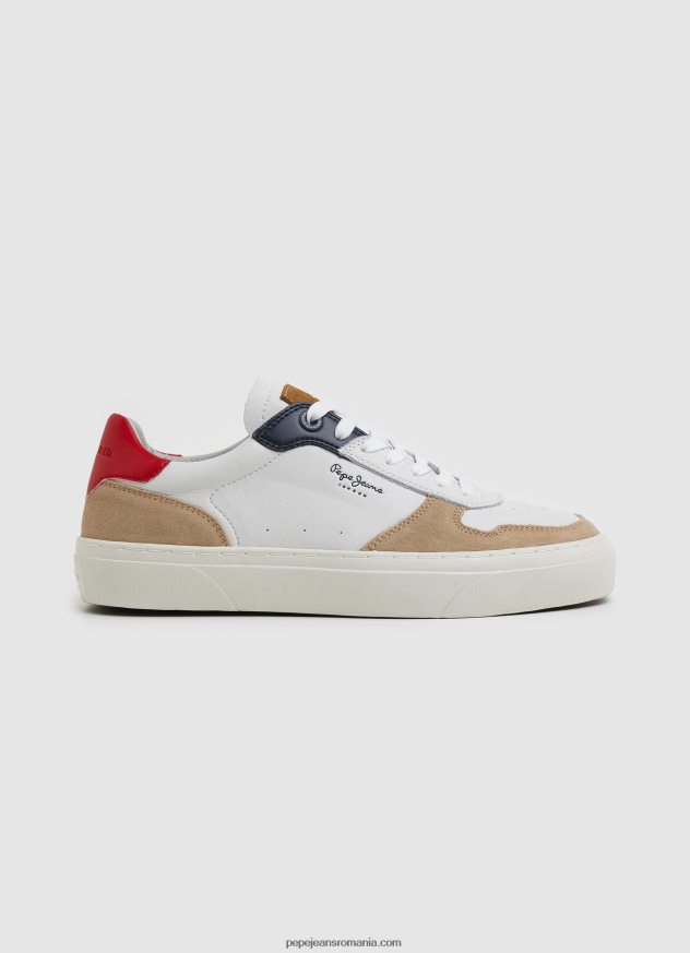 pantofi sport yogi din piele bărbați Pepe Jeans bronzat 6Z0R461170 - imagine 2