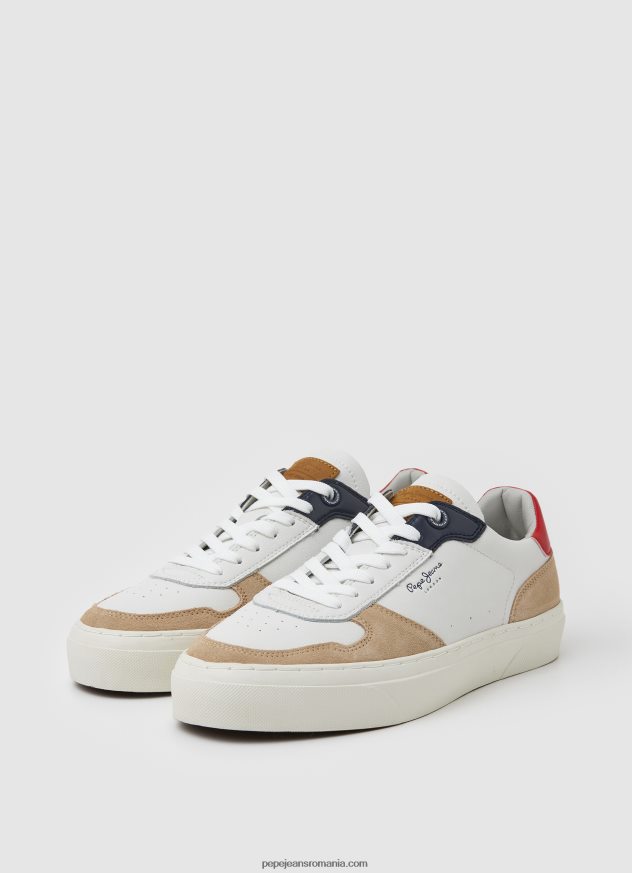 pantofi sport yogi din piele bărbați Pepe Jeans bronzat 6Z0R461170 - imagine 4