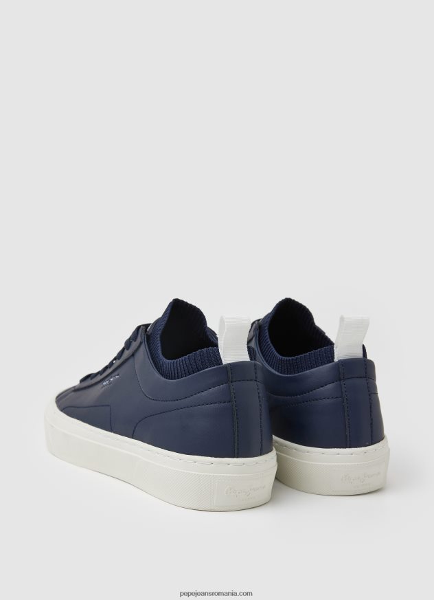 pantofi sport yogi din piele bărbați Pepe Jeans marina 6Z0R461222 - imagine 4