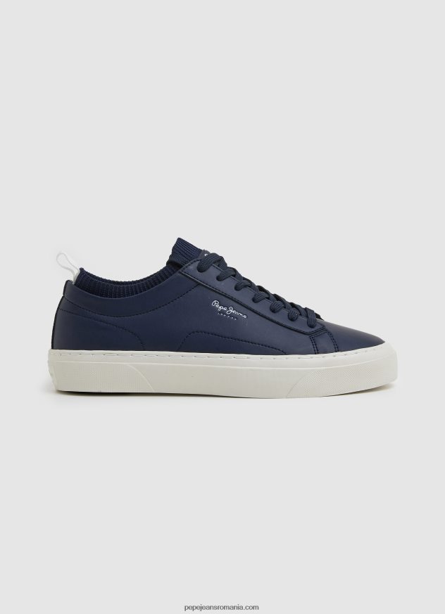 pantofi sport yogi din piele bărbați Pepe Jeans marina 6Z0R461222 - imagine 1