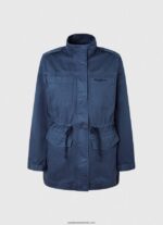 parka din bumbac cu imprimeu union jack femei Pepe Jeans ocean 6Z0R46127 - imagine 4
