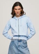 pulover cu gluga si fermoar femei Pepe Jeans dafin 6Z0R46270 - imagine 3