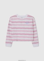 pulover cu imprimeu inimă fată Pepe Jeans alb 6Z0R461411 - imagine 5