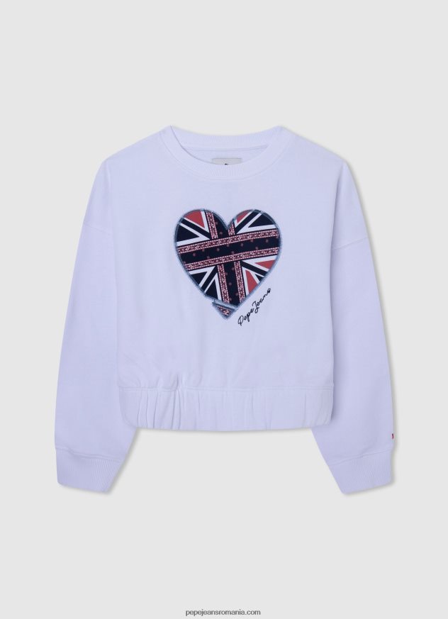 pulover_cu_imprimeu_inima_fata_pepe_jeans_alb_6z0r461411.jpg pulover cu imprimeu inimă fată Pepe Jeans alb 6Z0R461411 - imagine 1
