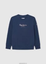 pulover cu logo imprimat băiat Pepe Jeans studio roșu 6Z0R461595 - imagine 5
