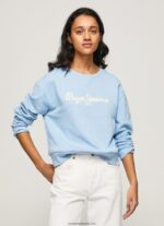 pulover cu logo imprimat femei Pepe Jeans dafin 6Z0R46275 - imagine 2