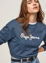 pulover cu logo imprimat femei Pepe Jeans dulwich 6Z0R46276 - imagine 3