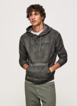 pulover din bumbac bandana bărbați Pepe Jeans negru spalat 6Z0R46893