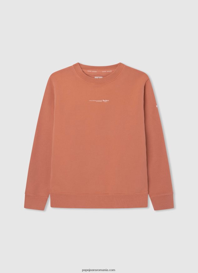 pulover din bumbac colorat băiat Pepe Jeans turnare 6Z0R461603 - imagine 4