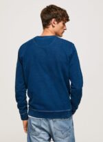 pulover din bumbac cu guler rotunjit bărbați Pepe Jeans indigo 6Z0R46868 - imagine 4
