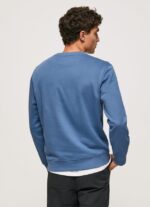pulover din bumbac cu guler rotunjit bărbați Pepe Jeans ozzy 6Z0R46881 - imagine 4