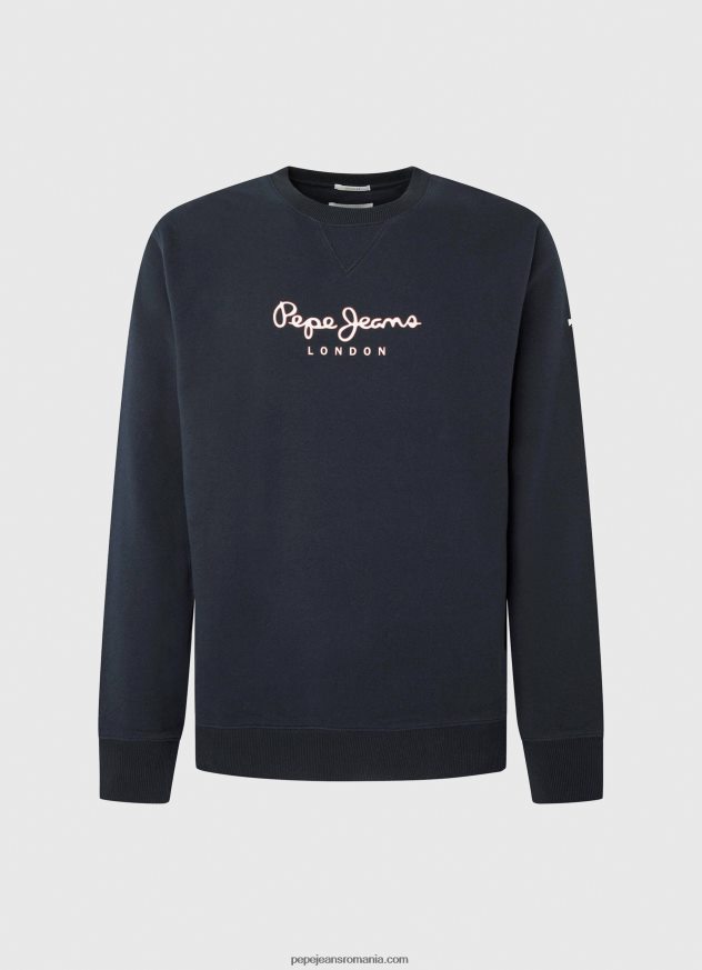 pulover din bumbac cu logo imprimat bărbați Pepe Jeans dulwich 6Z0R46884 - imagine 5