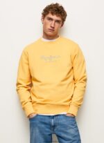 pulover din bumbac cu logo imprimat bărbați Pepe Jeans strălucire 6Z0R46888