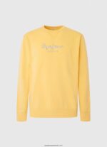 pulover din bumbac cu logo imprimat bărbați Pepe Jeans strălucire 6Z0R46888 - imagine 5