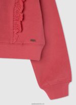 pulover din bumbac fată Pepe Jeans studio roșu 6Z0R461403 - imagine 3
