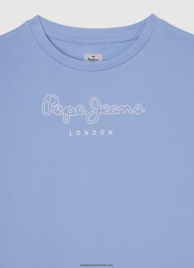 pulover din bumbac imprimat cu logo fată Pepe Jeans dafin 6Z0R461413 - imagine 3