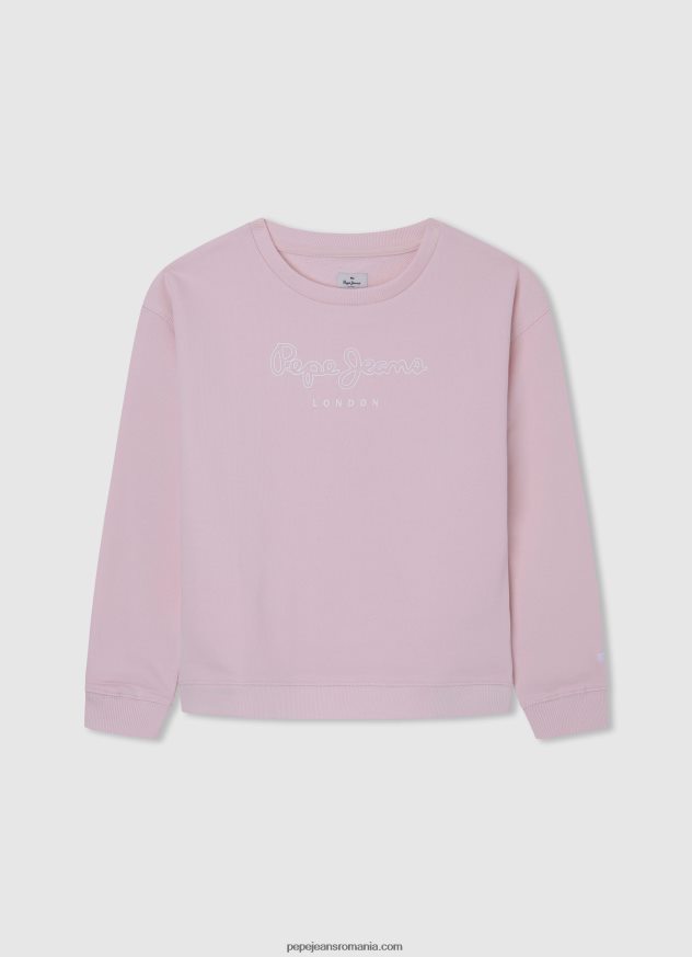 pulover_din_bumbac_imprimat_cu_logo_fata_pepe_jeans_roz_moale_6z0r461416.jpg pulover din bumbac imprimat cu logo fată Pepe Jeans roz moale 6Z0R461416 - imagine 1