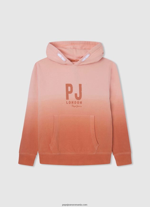 pulover din bumbac patinator băiat Pepe Jeans portocala de dovleac 6Z0R461584 - imagine 4