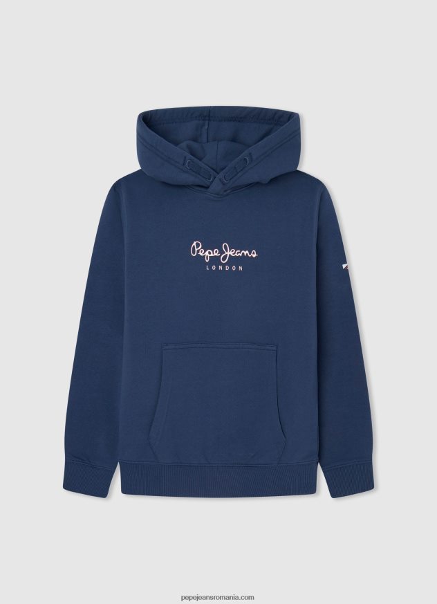 pulover din bumbac patinator băiat Pepe Jeans portocala de dovleac 6Z0R461584 - imagine 5
