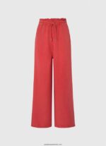 pungă de hârtie pantaloni largi femei Pepe Jeans studio roșu 6Z0R46303 - imagine 5