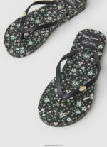 rake garden night beach flip flops femei Pepe Jeans negru 6Z0R46701 - imagine 3
