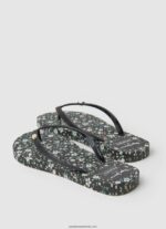 rake garden night beach flip flops femei Pepe Jeans negru 6Z0R46701 - imagine 4