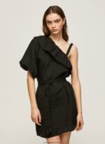 rochie asimetrică femei Pepe Jeans negru 6Z0R46200