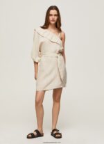 rochie asimetrică femei Pepe Jeans piatră 6Z0R46201