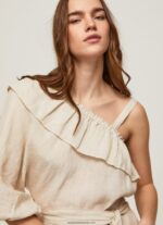 rochie asimetrică femei Pepe Jeans piatră 6Z0R46201 - imagine 3