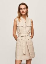 rochie aura utilitare femei Pepe Jeans piatră 6Z0R46215 - imagine 2