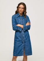 rochie cămașă scurtă din denim femei Pepe Jeans denim 6Z0R46101 - imagine 2
