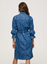 rochie cămașă scurtă din denim femei Pepe Jeans denim 6Z0R46101 - imagine 4