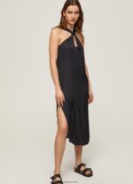 rochie casey din satin simplu femei Pepe Jeans negru 6Z0R46186