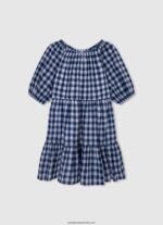 rochie cu croială romantică fată Pepe Jeans alb 6Z0R461375 - imagine 5