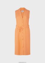 rochie cu guler cu rever femei Pepe Jeans piersică 6Z0R46212 - imagine 5