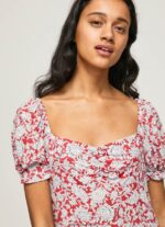 rochie cu imprimeu floral pavana femei Pepe Jeans multi 6Z0R46167 - imagine 3