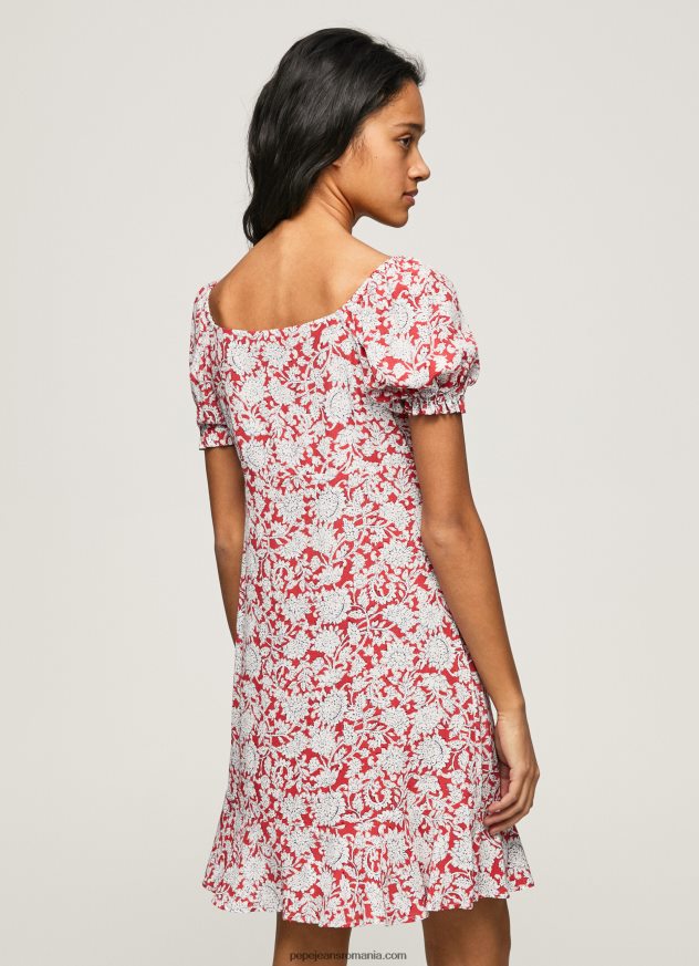rochie cu imprimeu floral pavana femei Pepe Jeans multi 6Z0R46167 - imagine 4