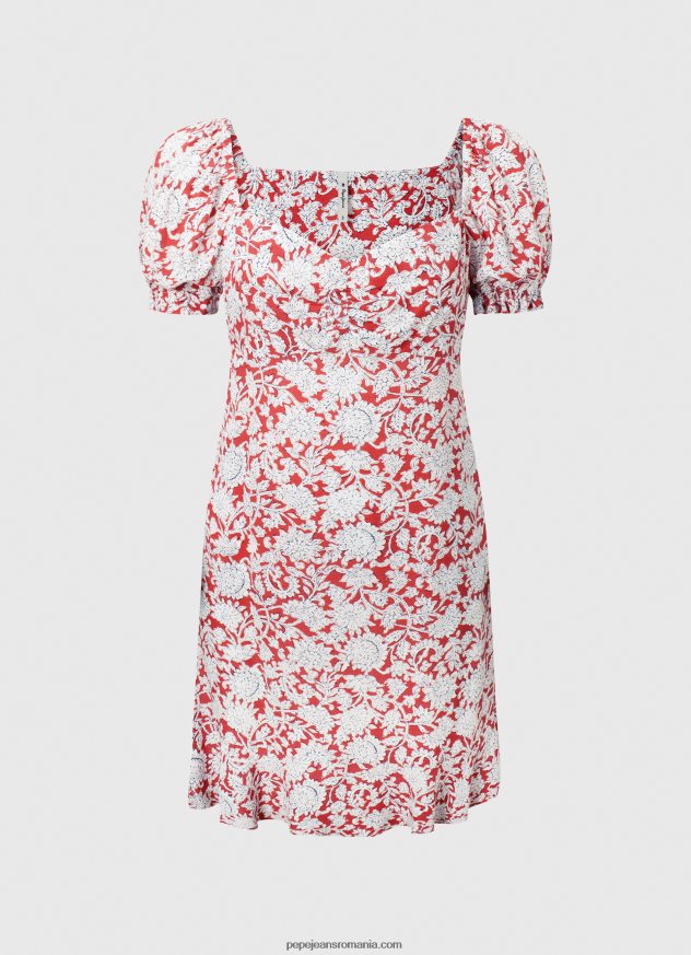 rochie cu imprimeu floral pavana femei Pepe Jeans multi 6Z0R46167 - imagine 5