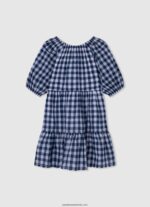 rochie cu imprimeu in carouri fată Pepe Jeans multi 6Z0R461372 - imagine 2