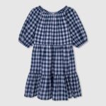 rochie cu imprimeu in carouri fată Pepe Jeans multi 6Z0R461372