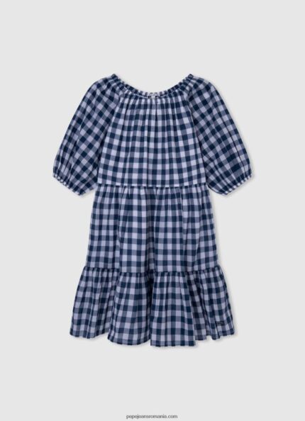 rochie cu imprimeu in carouri fată Pepe Jeans multi 6Z0R461372