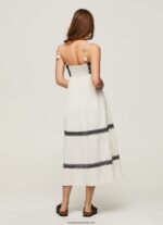 rochie din bumbac brodat femei Pepe Jeans mousse 6Z0R46189 - imagine 4