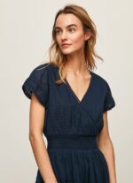 rochie din bumbac brodat poete femei Pepe Jeans dulwich 6Z0R46220 - imagine 3