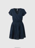 rochie din bumbac brodat poete femei Pepe Jeans dulwich 6Z0R46220 - imagine 5