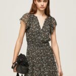 rochie din sifon floral femei Pepe Jeans multi 6Z0R46171